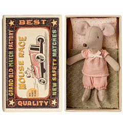 Maileg - Mus lillesøster i tændstikæske. Legetøj