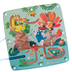 Labyrint med magneter - Dans la Jungle - Moulin Roty - pædagogisk legetøj 