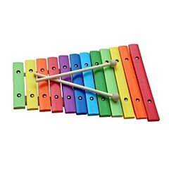 Xylofon i træ - regnbuens farver - New Classic Toys 