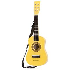 Guitar i træ - gul - New Classic Toys 