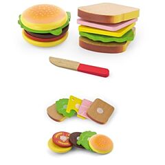 Legemad - lav din egen sandwich & hamburger - New Classical Toys