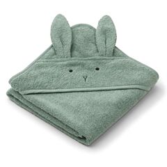 Babyhåndklæde med hætte - Albert Rabbit peppermint - Økologisk fra Liewood