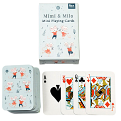 Mini spillekort - Mimi og Milo. Spillekort til børn