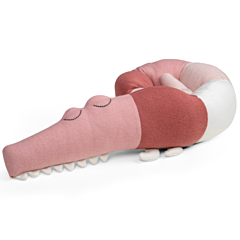 Sebra pude strikket - Sleepy Croc, blossom pink. Flot indretning til børneværelset