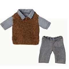 Tøj til Teddy Dad - Bluse, vest og bukser - Maileg 