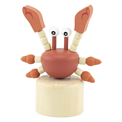 Push-up figur - sjov krabbe. Legetøj